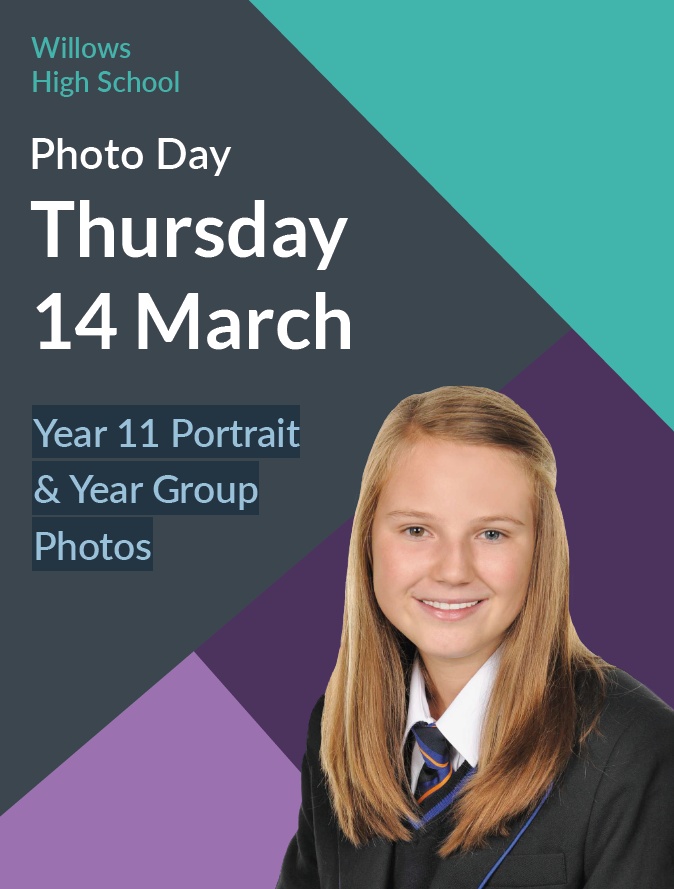 Year 11 Portrait & Year Group Photos Day – 14th March 2019